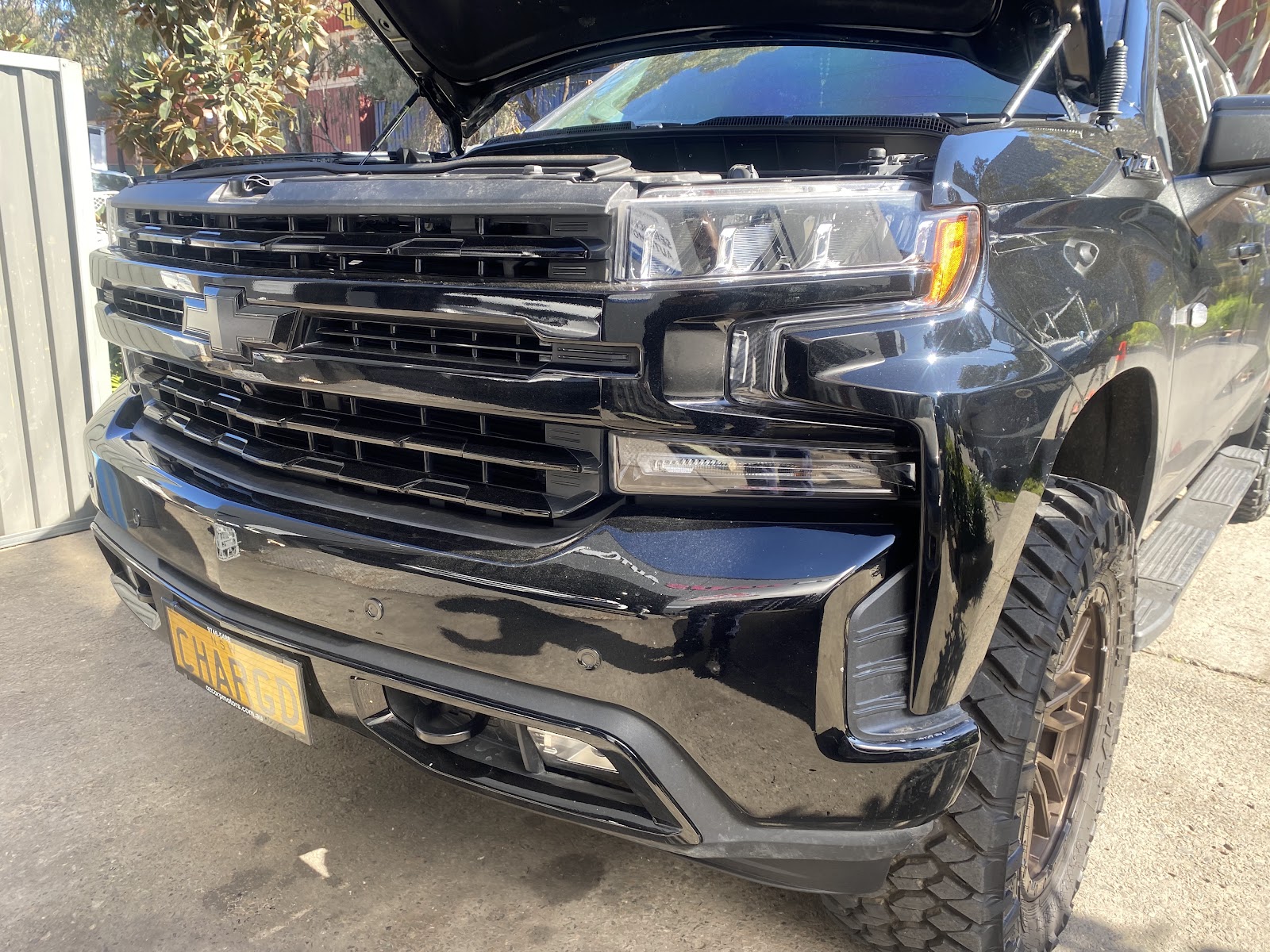 Chevrolet Silverado ute in for a service